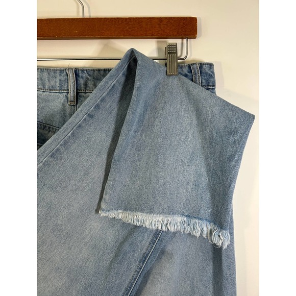 TGLA Light Wash Women’s Button Fly Raw Hem Jeans Size 30 Denim - Picture 7 of 7